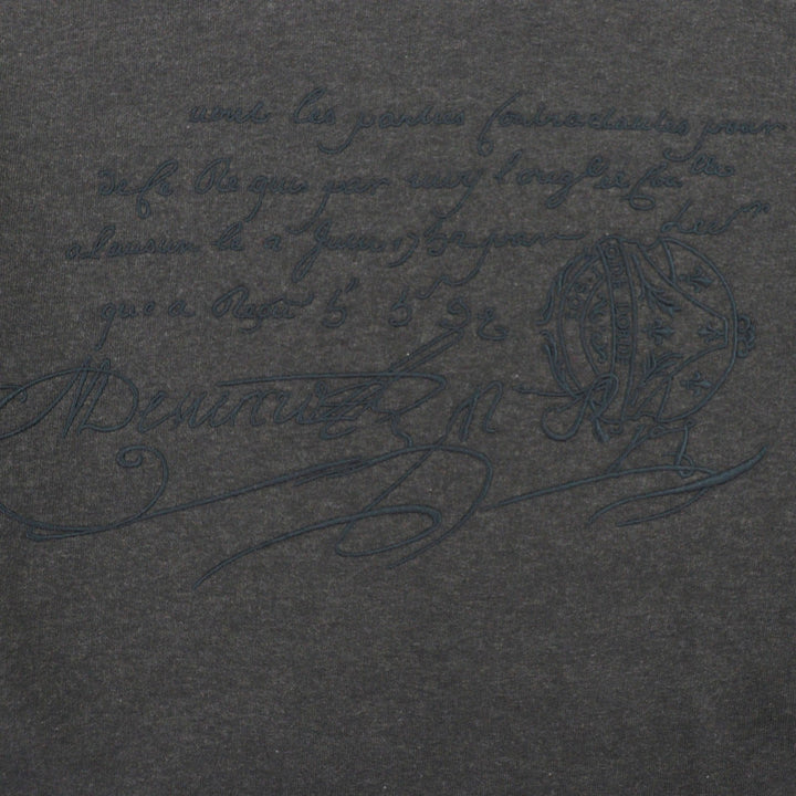 Great BERLUTI sweat Scritto Calligraphy Pullover Sweatshirt gray cotton mens L