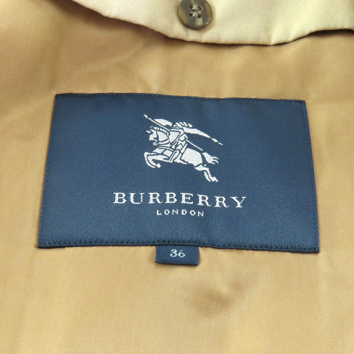 Great BURBERRY LONDON trench coat beige cotton Women 36 B1A14-530-51