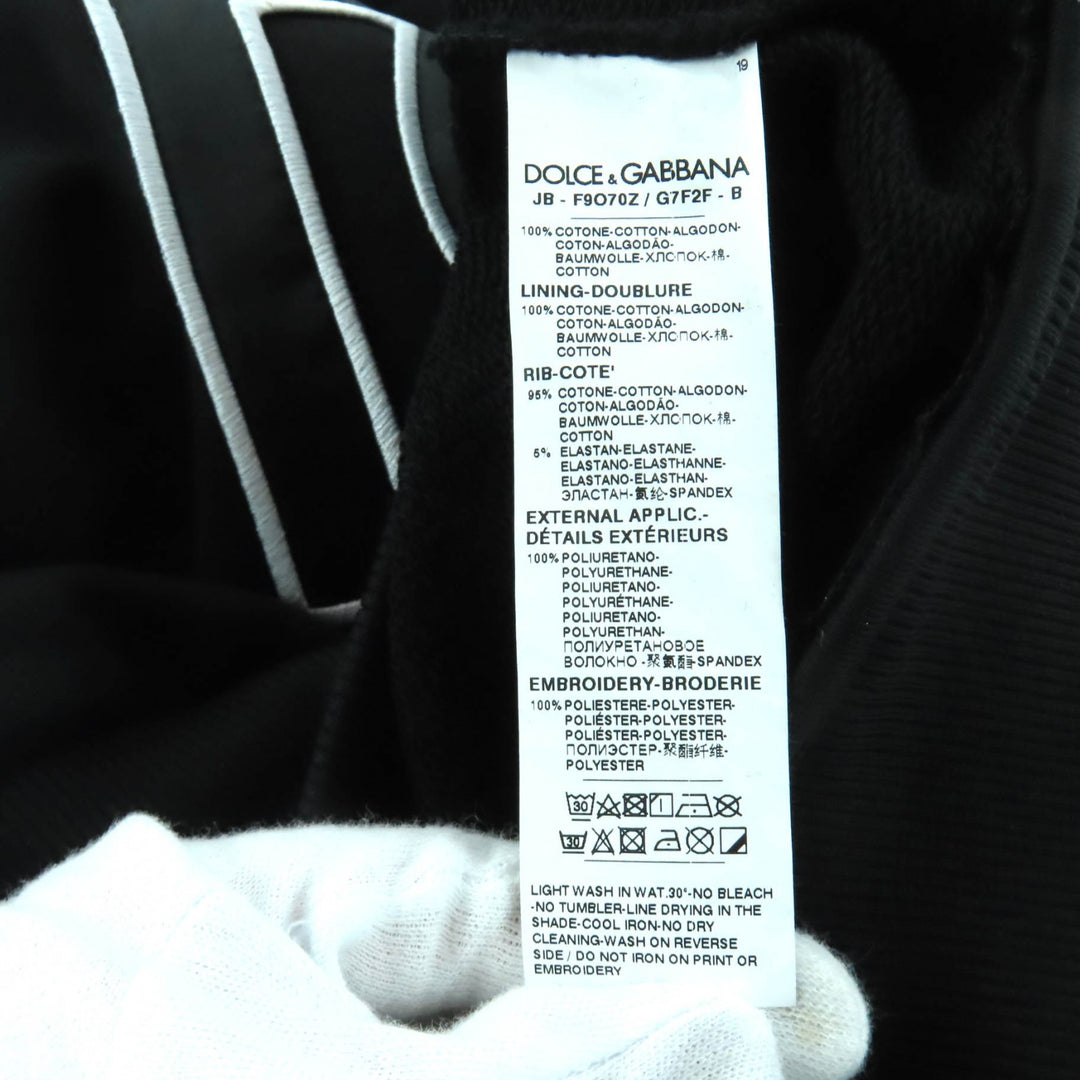 Excellent DOLCE&GABBANA hoodie black cotton Women 40