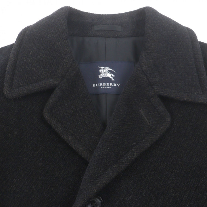 Excellent BURBERRY LONDON Chester coat Charcoal gray wool mens L
