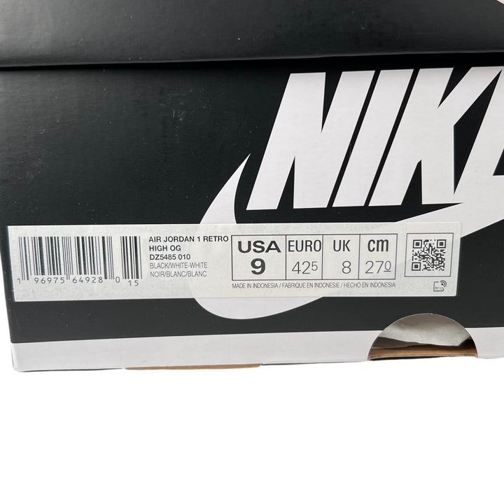 Pristine NIKE High cut sneakers AIR JORDAN 1 RETRO HIGH OG black mens DZ5485-010
