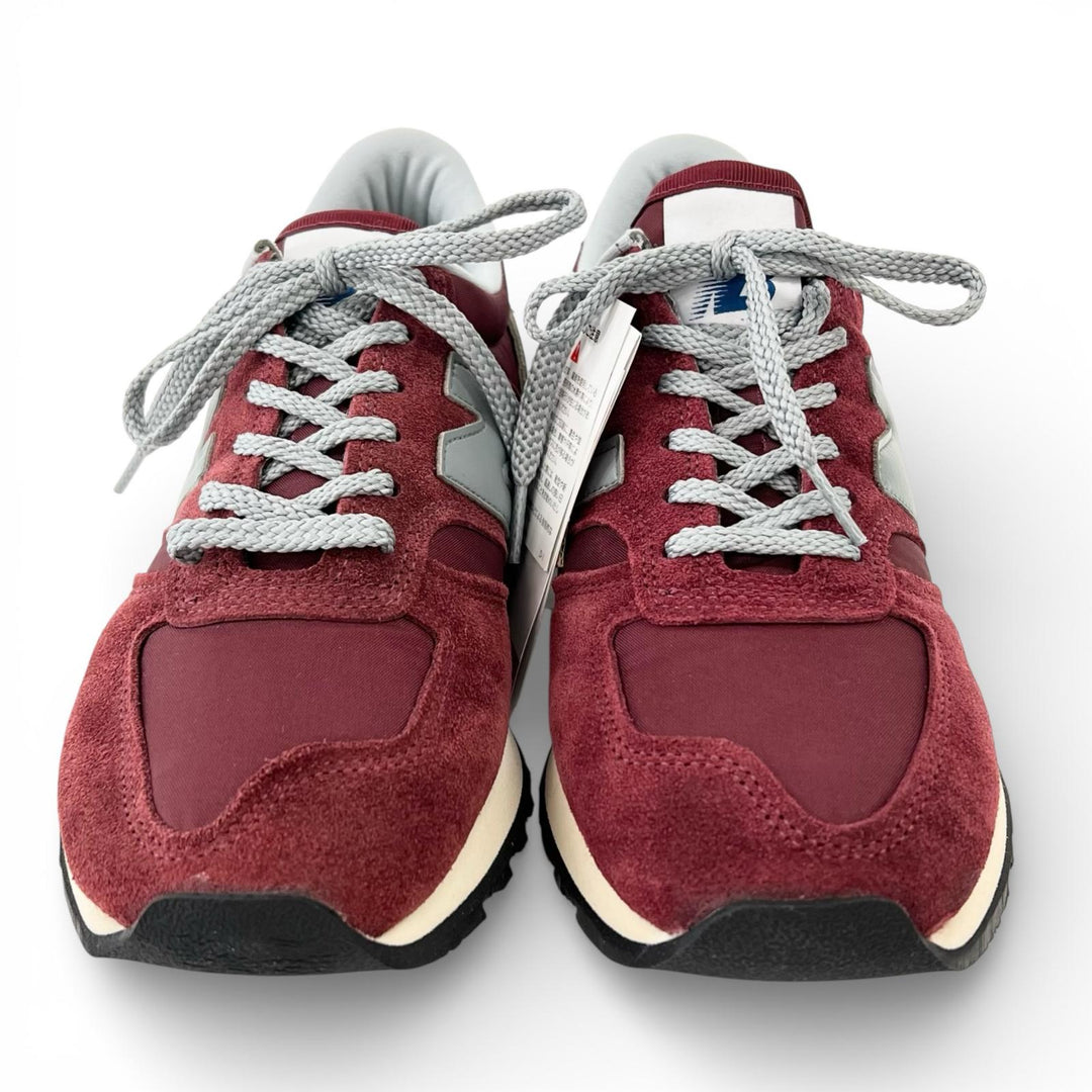 Pristine NEW BALANCE sneakers Burgundy Suede leather mens 25 M730UKF