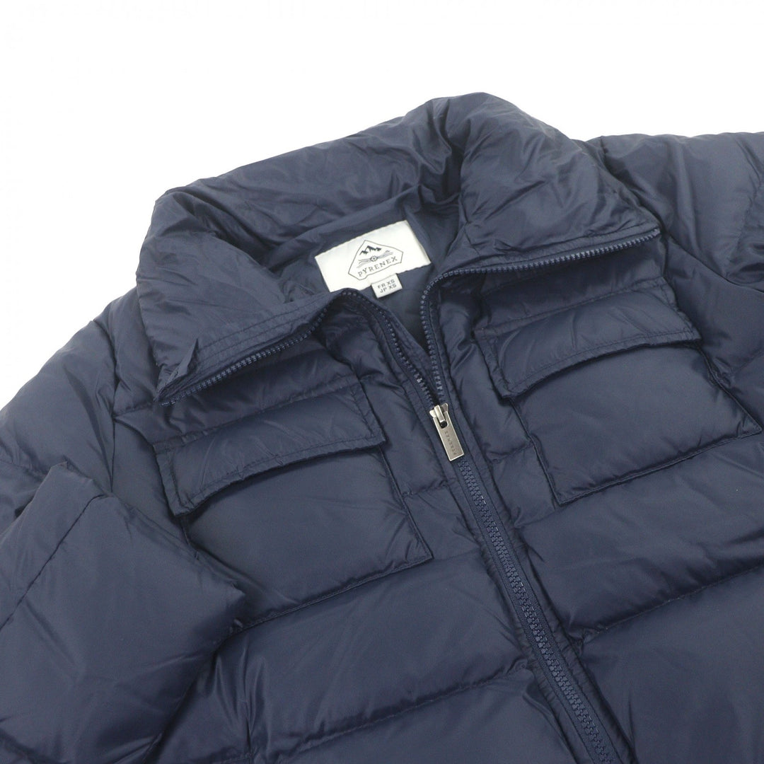 Great Pyrenex Down jacket BASILE Logo patch Stand collar Navy Nylon mens XS
