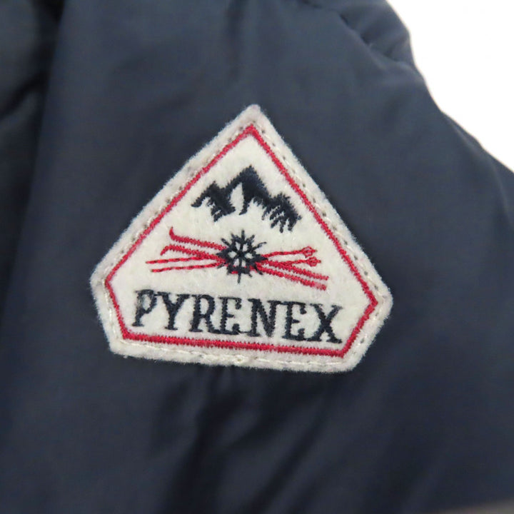 Great Pyrenex Down jacket BASILE Logo patch Stand collar Navy Nylon mens XS