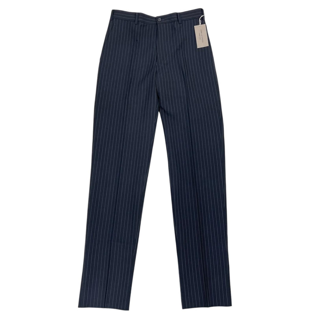 Pristine COMME des GARCONS HOMME PLUS slacks Stripe Center Press black PC-P004