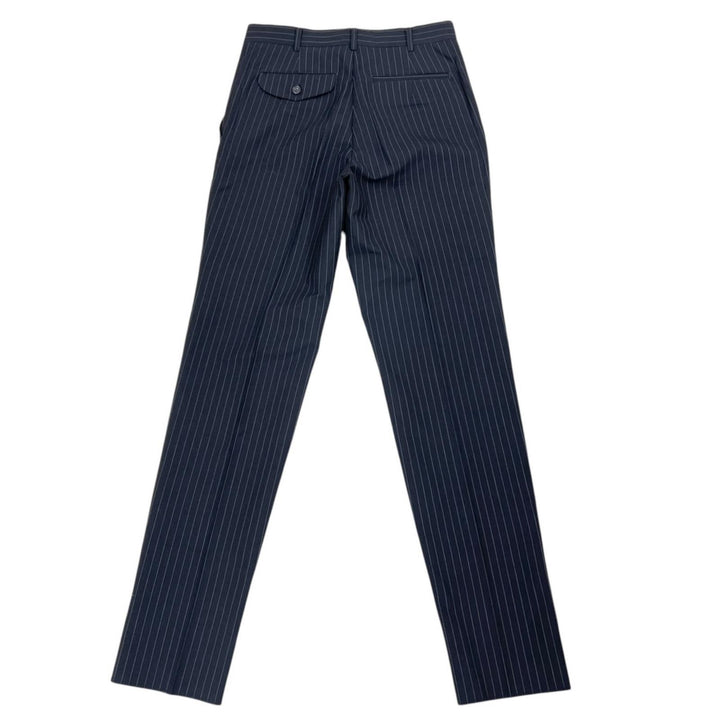 Pristine COMME des GARCONS HOMME PLUS slacks Stripe Center Press black PC-P004