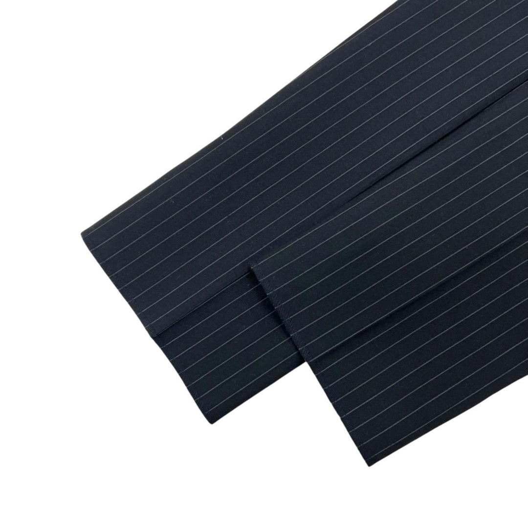 Pristine COMME des GARCONS HOMME PLUS slacks Stripe Center Press black PC-P004