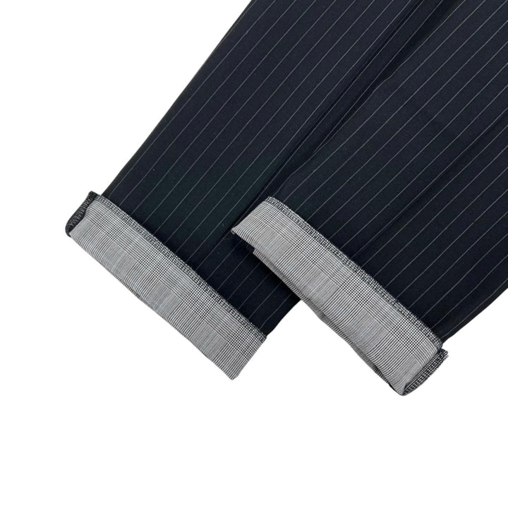 Pristine COMME des GARCONS HOMME PLUS slacks Stripe Center Press black PC-P004
