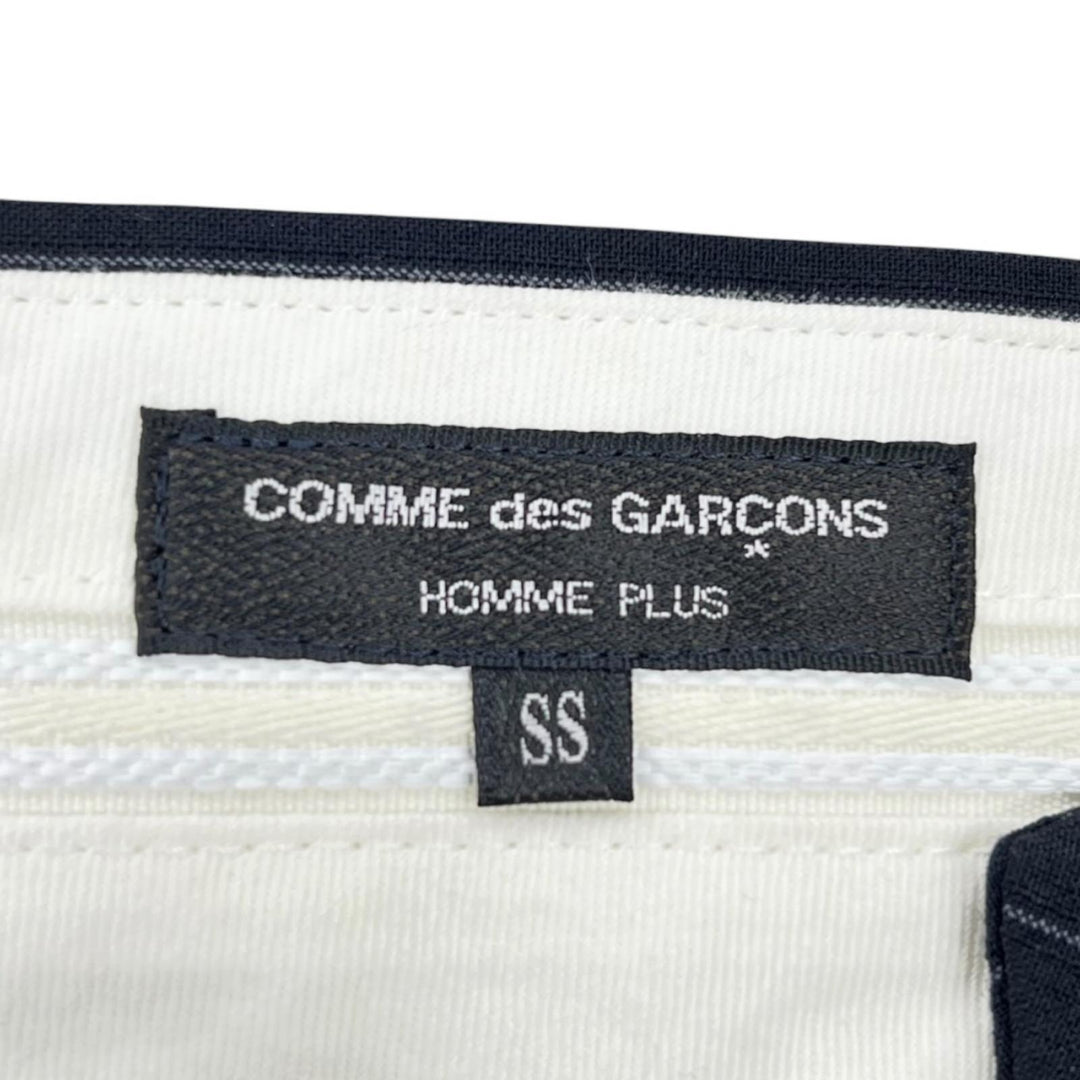 Pristine COMME des GARCONS HOMME PLUS slacks Stripe Center Press black PC-P004