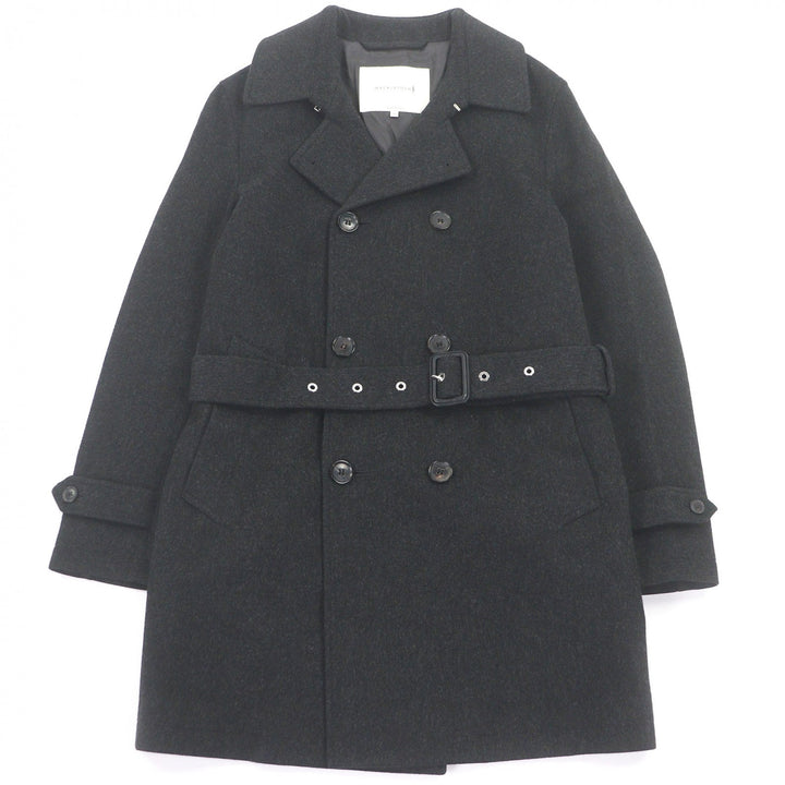 Excellent Mackintosh coat Double-breasted Chester Charcoal gray hair