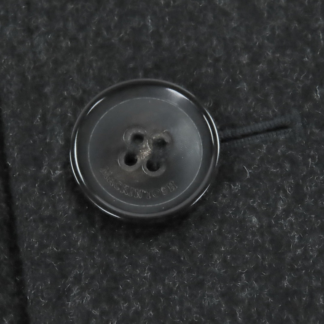 Excellent Mackintosh coat Double-breasted Chester Charcoal gray hair