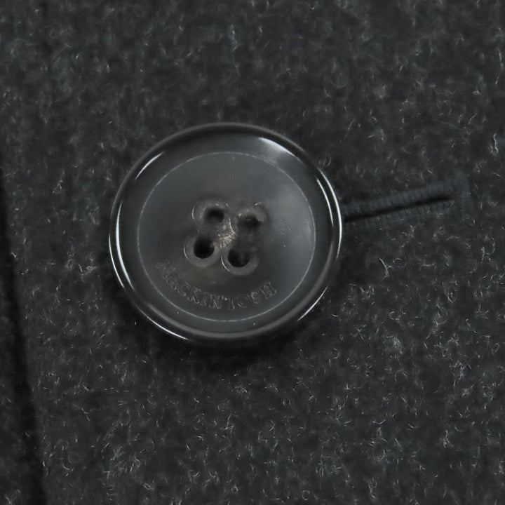 Excellent Mackintosh coat Double-breasted Chester Charcoal gray hair