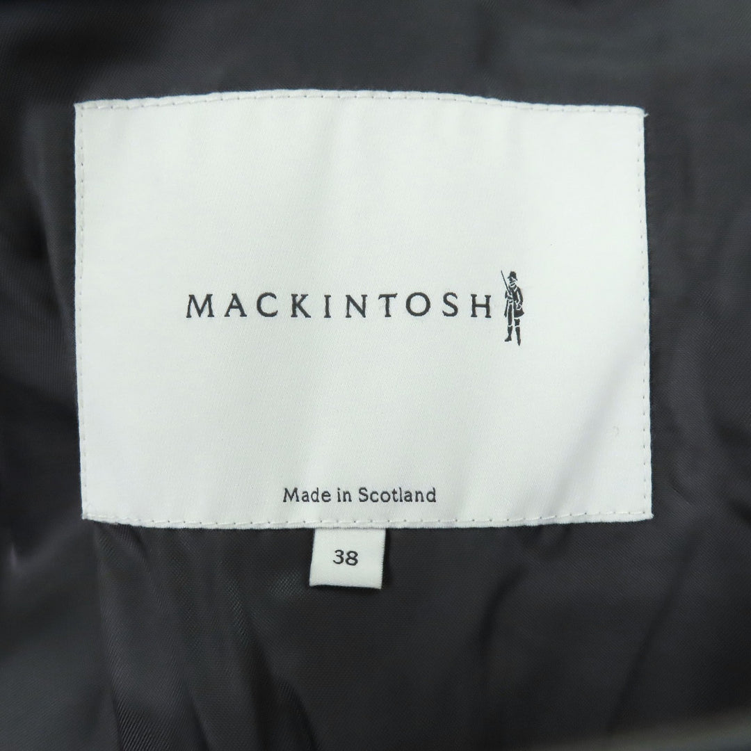 Excellent Mackintosh coat Double-breasted Chester Charcoal gray hair