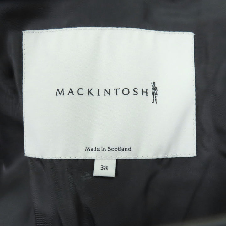 Excellent Mackintosh coat Double-breasted Chester Charcoal gray hair