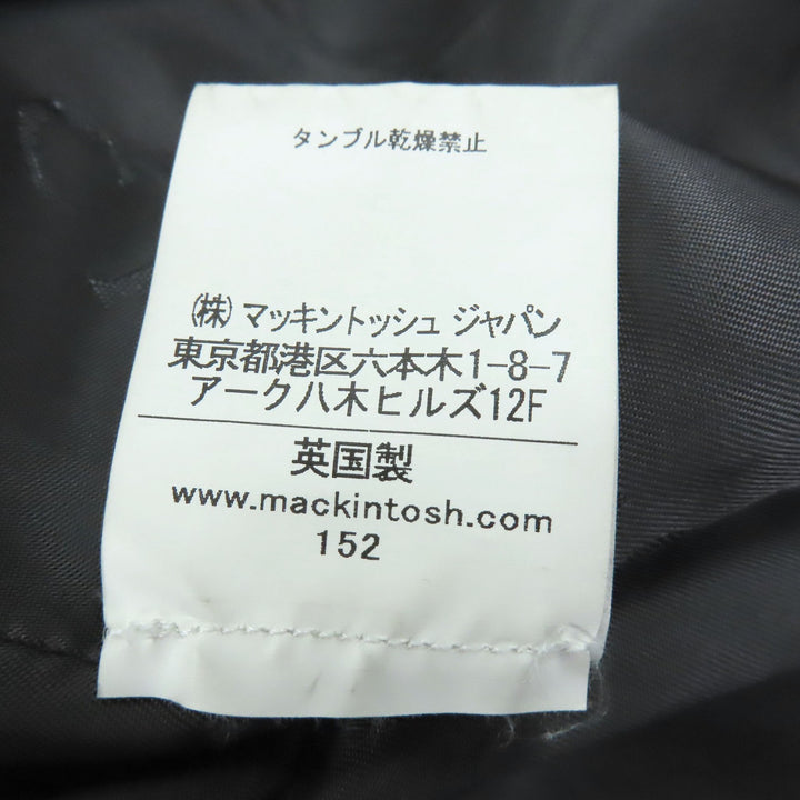 Excellent Mackintosh coat Double-breasted Chester Charcoal gray hair