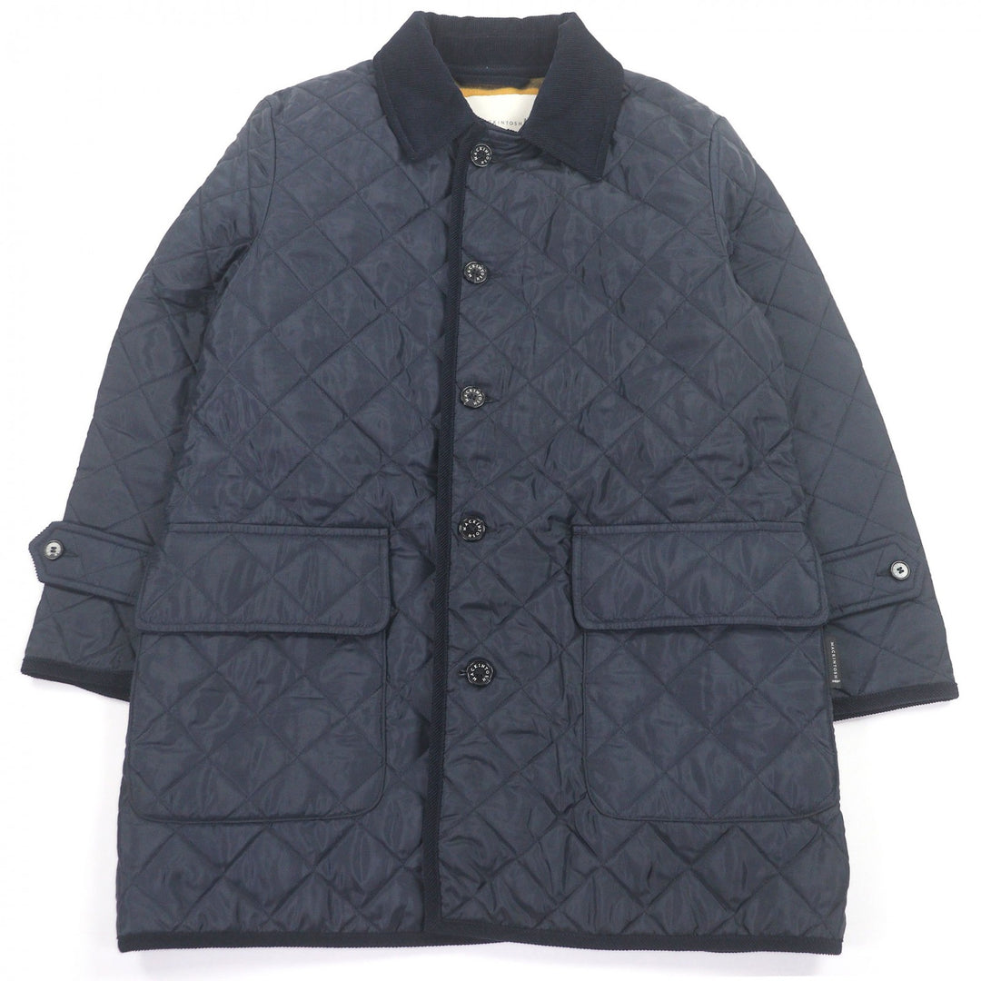 Excellent Mackintosh coat BEATTOCK Quilted corduroy collar Navy 36