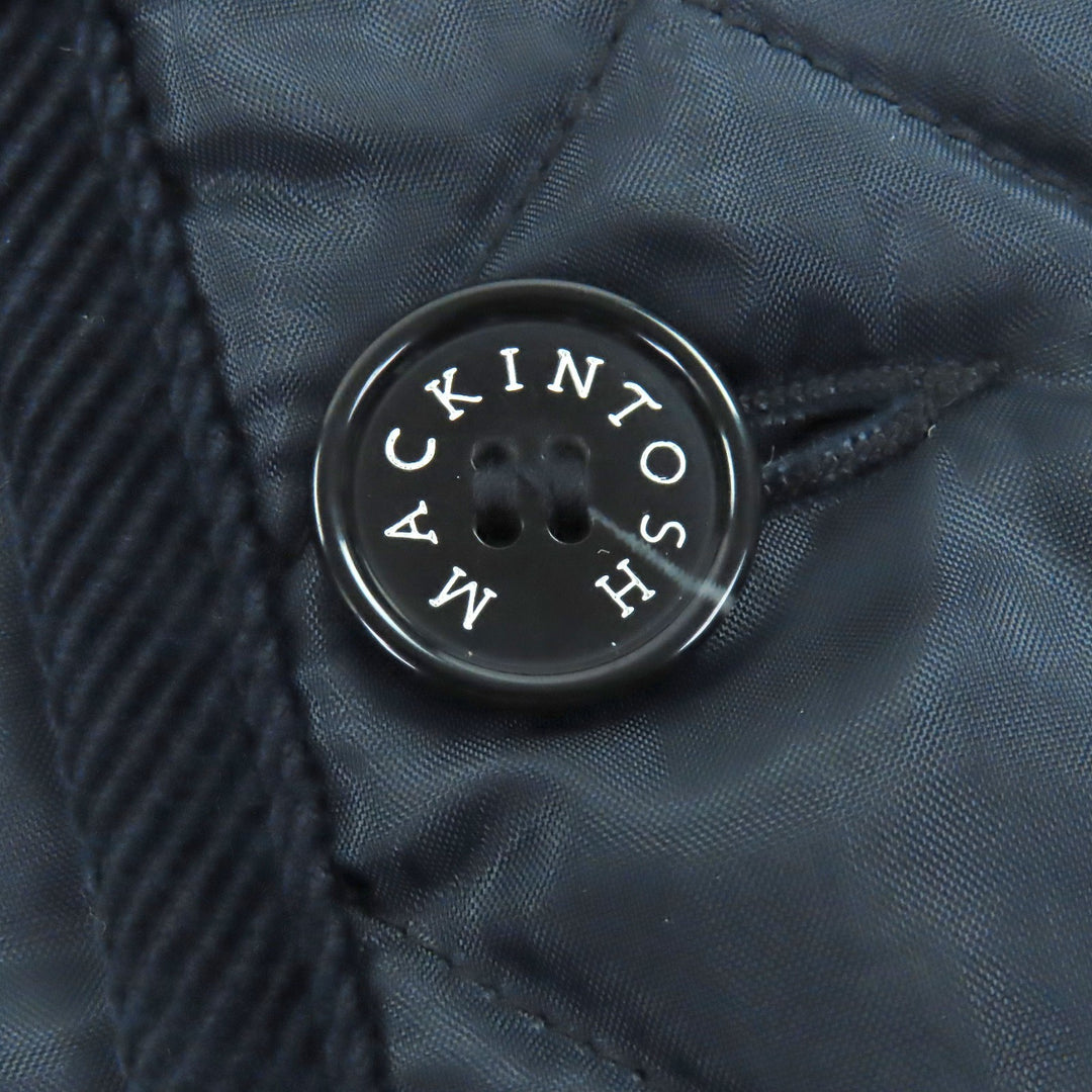 Excellent Mackintosh coat BEATTOCK Quilted corduroy collar Navy 36