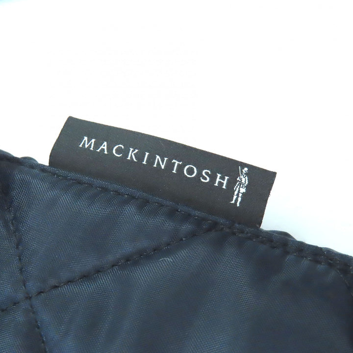 Excellent Mackintosh coat BEATTOCK Quilted corduroy collar Navy 36