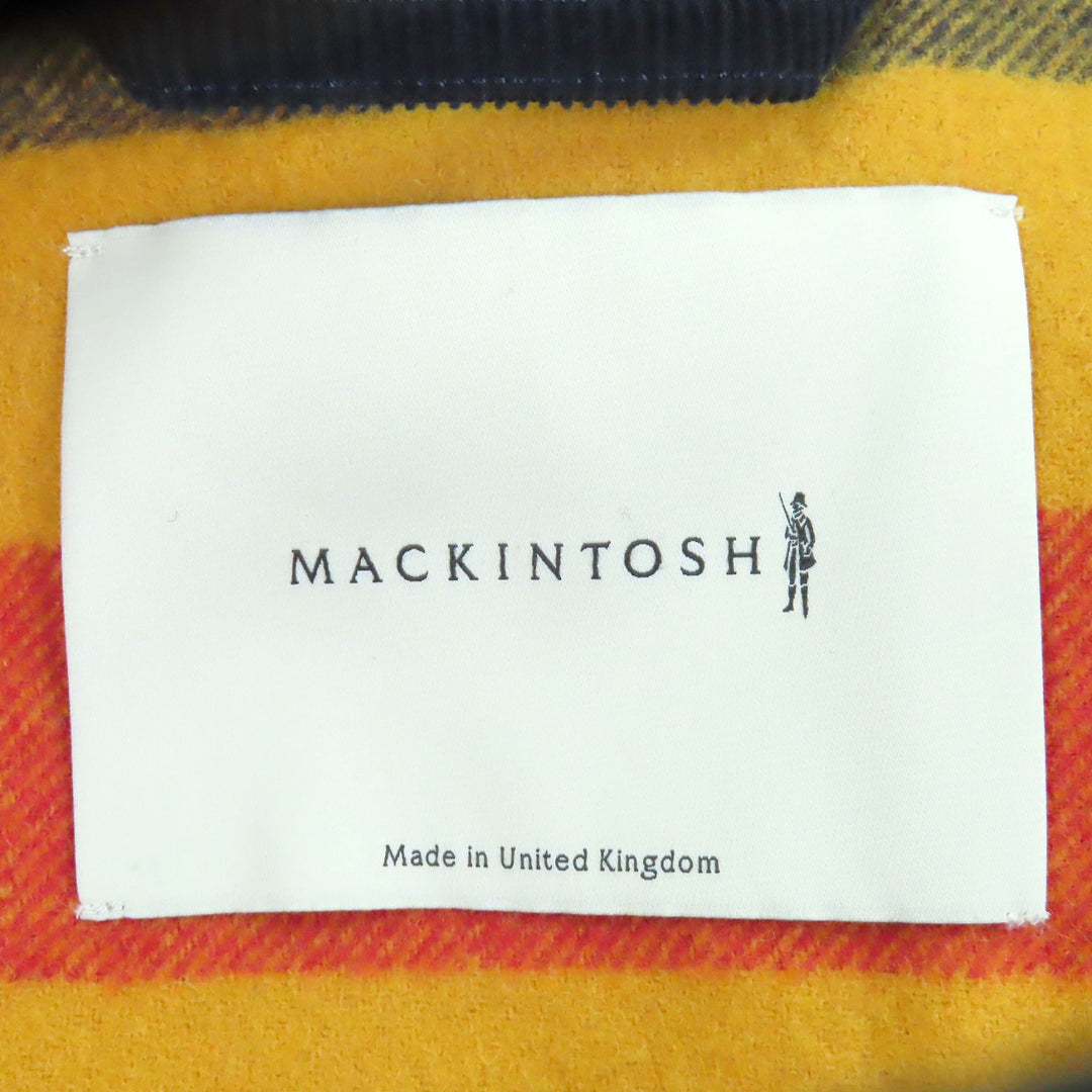 Excellent Mackintosh coat BEATTOCK Quilted corduroy collar Navy 36