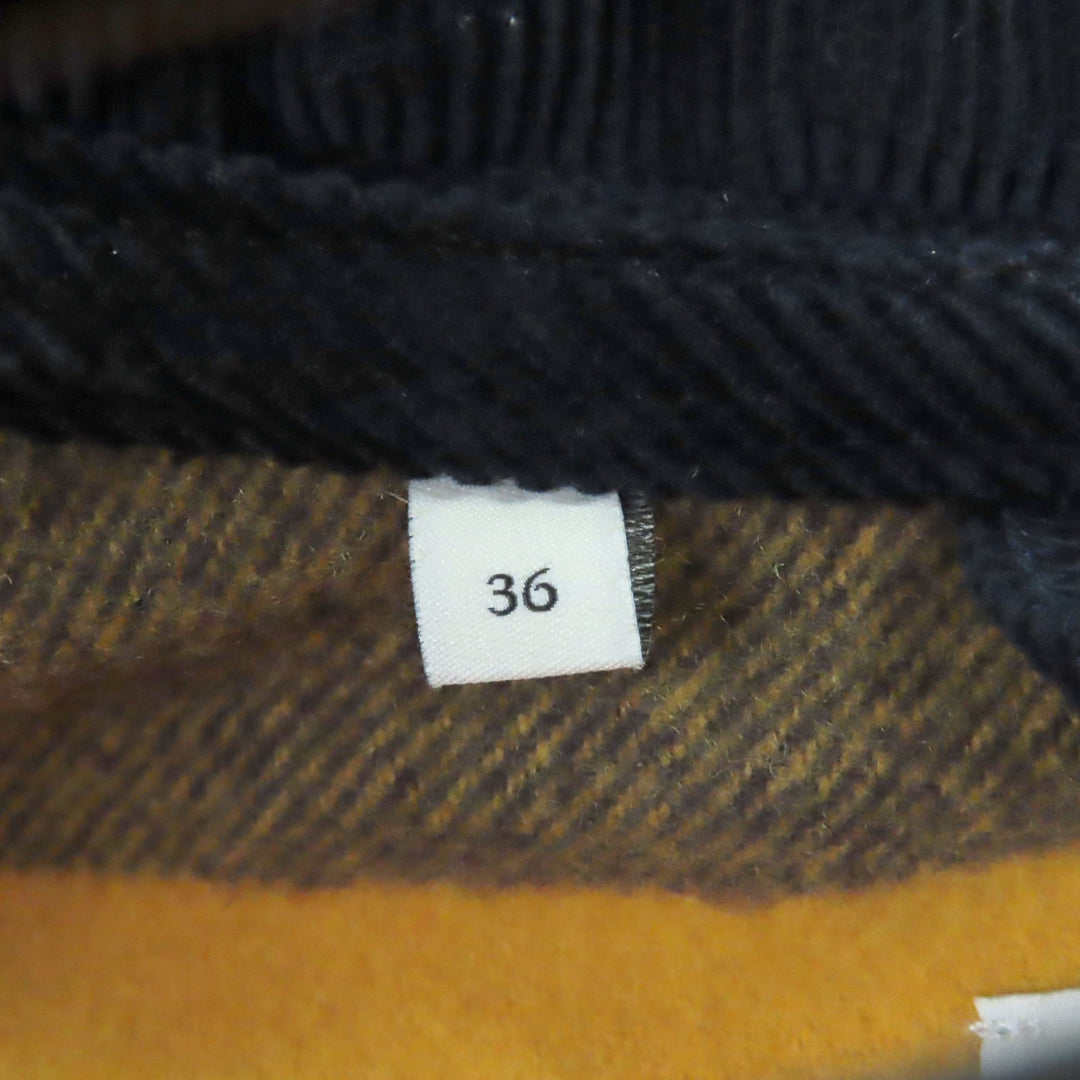 Excellent Mackintosh coat BEATTOCK Quilted corduroy collar Navy 36
