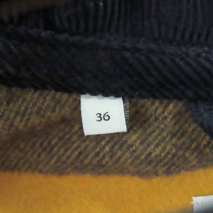 Excellent Mackintosh coat BEATTOCK Quilted corduroy collar Navy 36