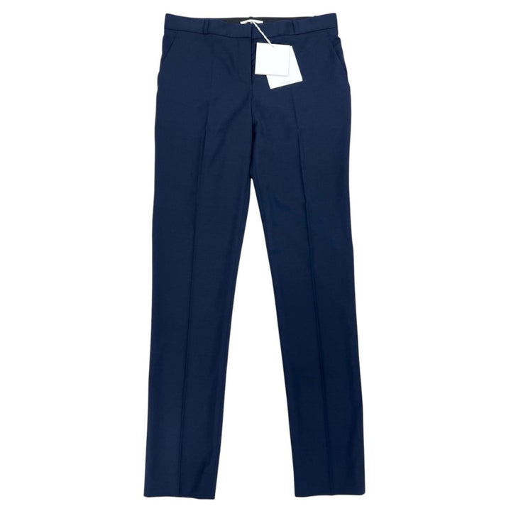 Pristine THE ROW Pants Center Press Franklin Navy wool mens 6