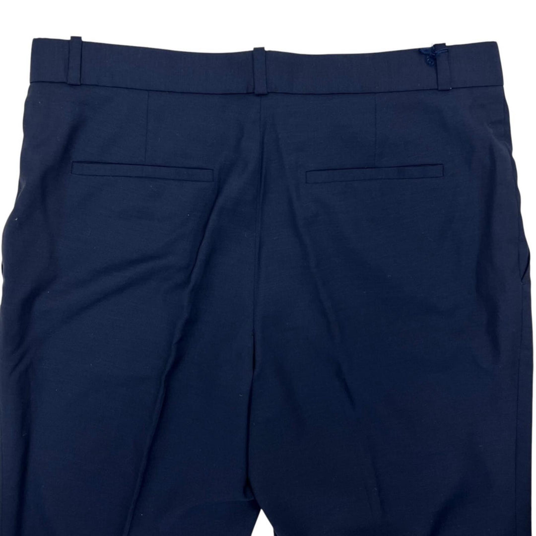 Pristine THE ROW Pants Center Press Franklin Navy wool mens 6