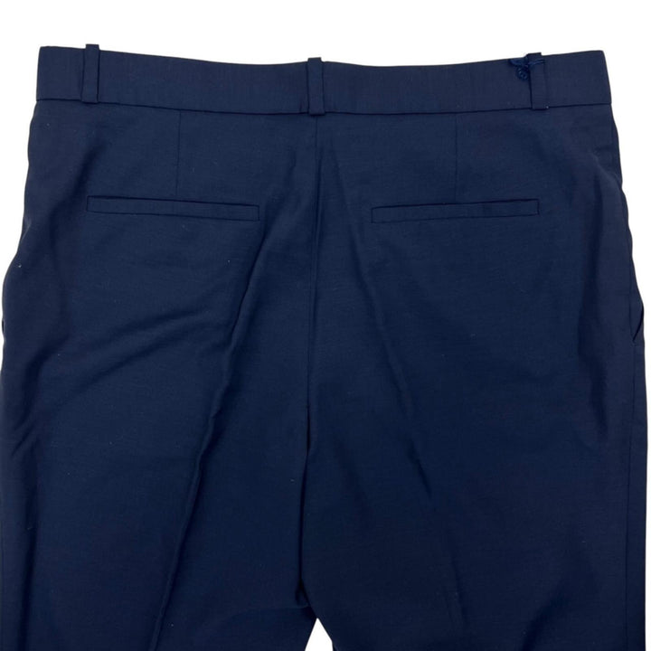 Pristine THE ROW Pants Center Press Franklin Navy wool mens 6