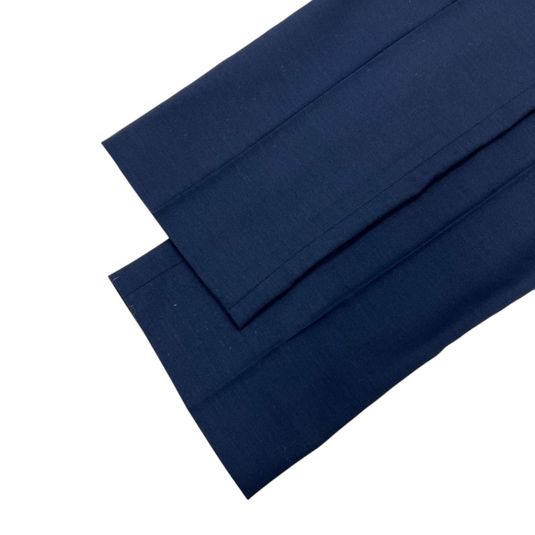 Pristine THE ROW Pants Center Press Franklin Navy wool mens 6