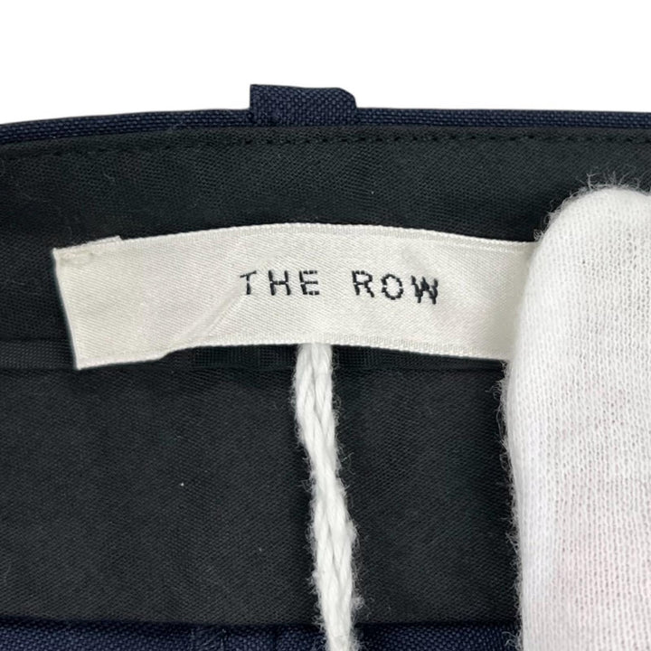 Pristine THE ROW Pants Center Press Franklin Navy wool mens 6