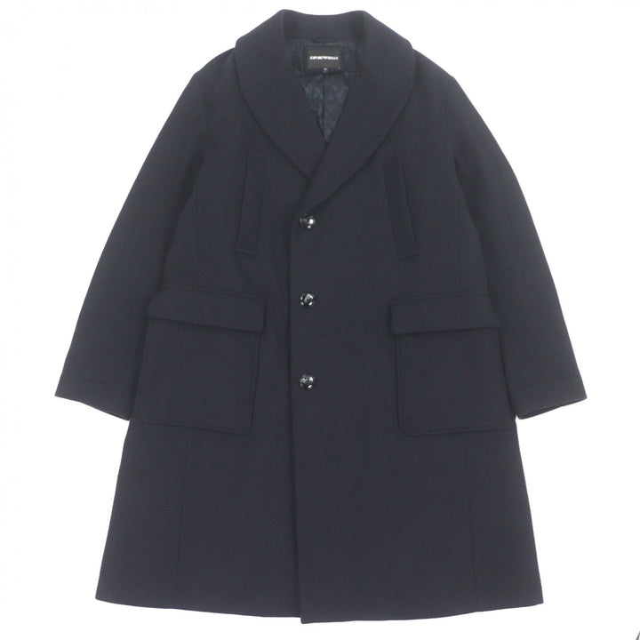Great EMPORIO ARMANI Chester coat Navy wool mens 52