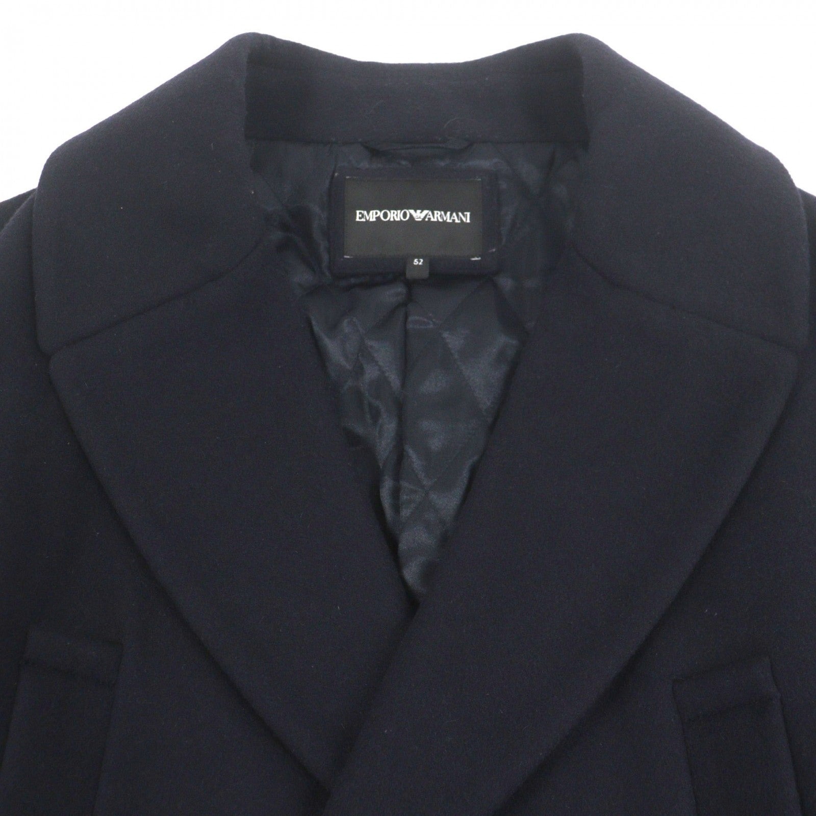 Great EMPORIO ARMANI Chester coat Navy wool mens 52 – caro-japan
