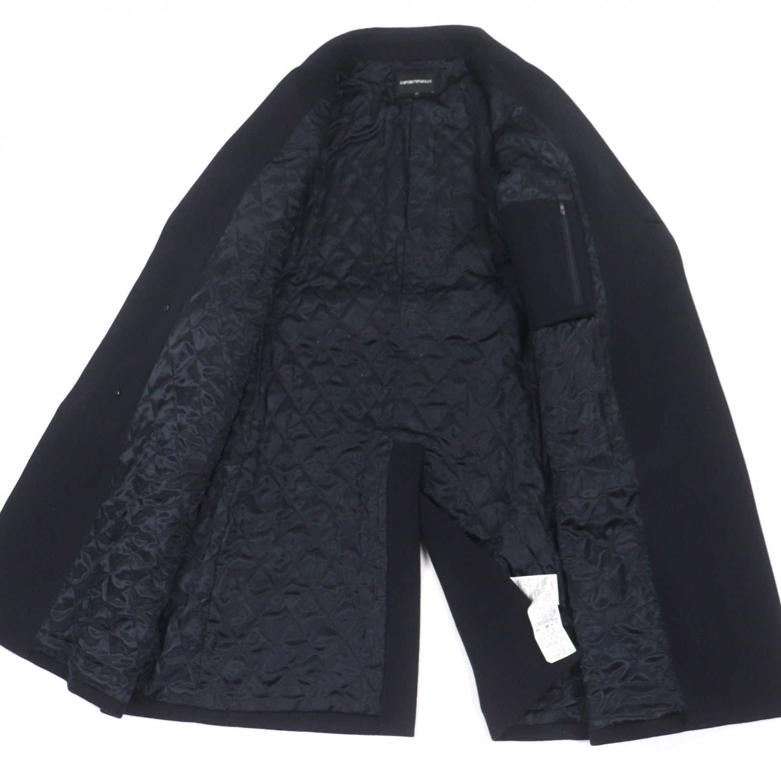 Great EMPORIO ARMANI Chester coat Navy wool mens 52 – caro-japan