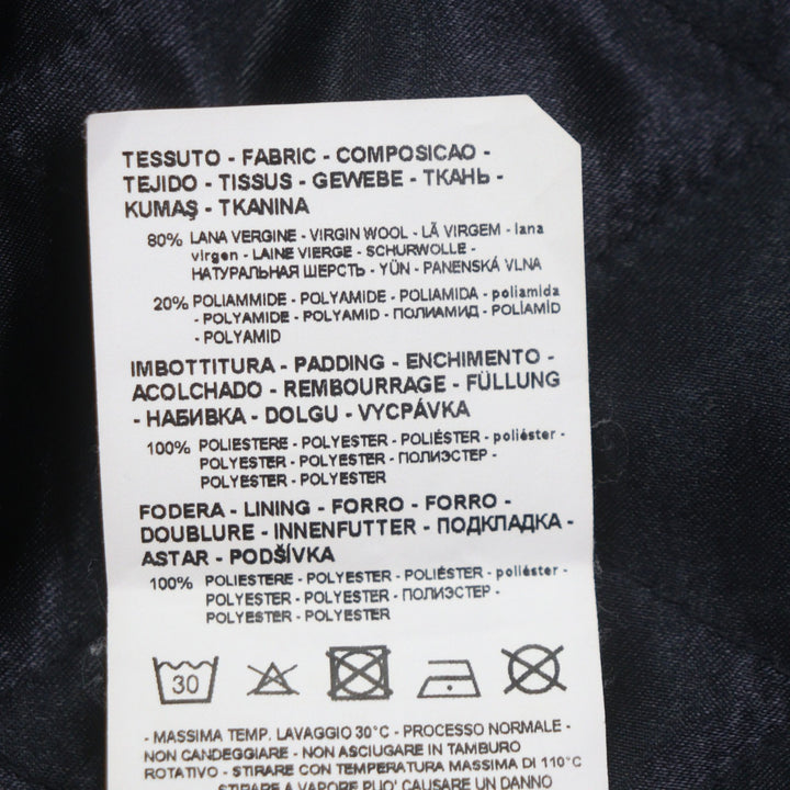 Great EMPORIO ARMANI Chester coat Navy wool mens 52