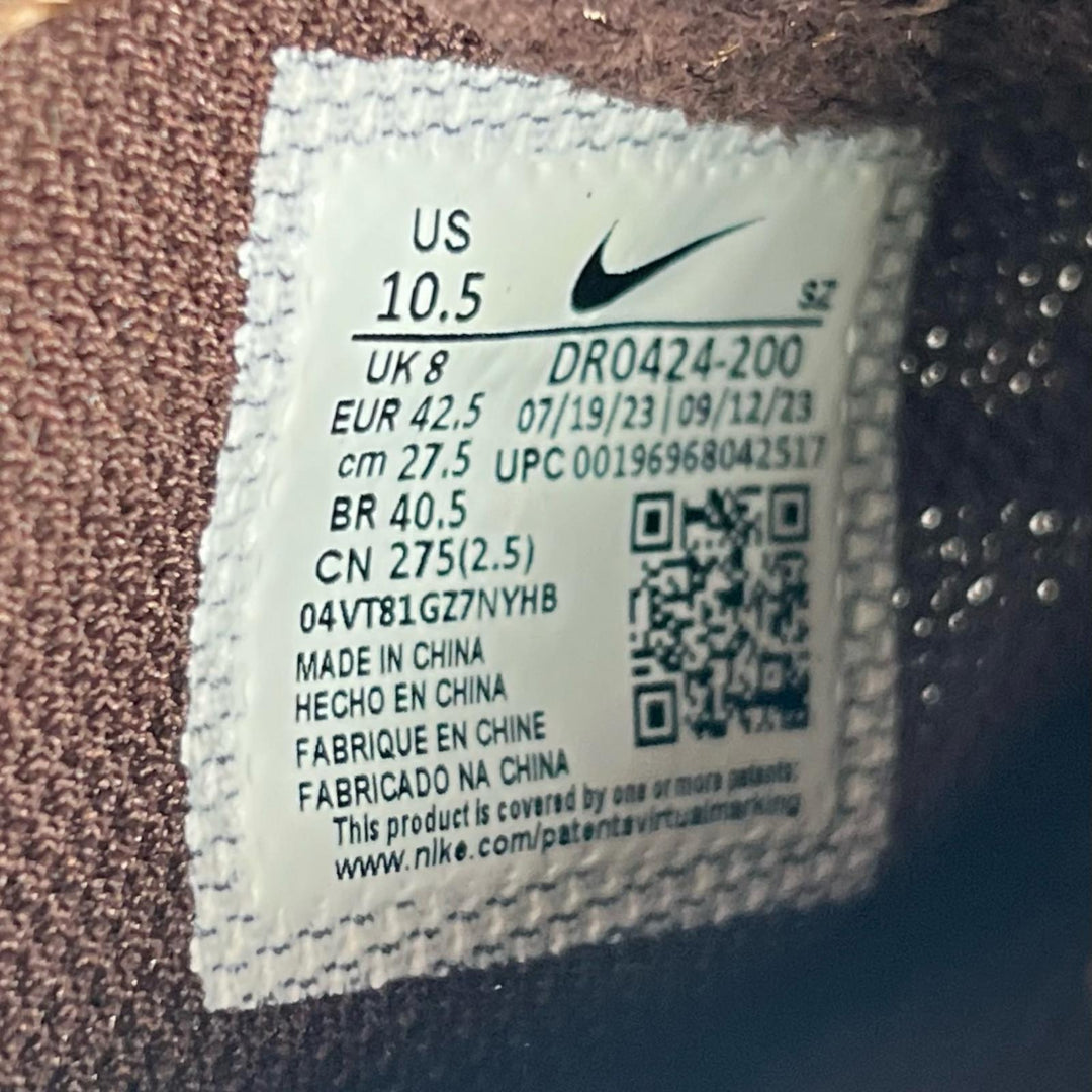 Pristine Nike Jacquemus sneakers J FORCE 1 LOW LX SP Brown mens 27.5 DR0424-200