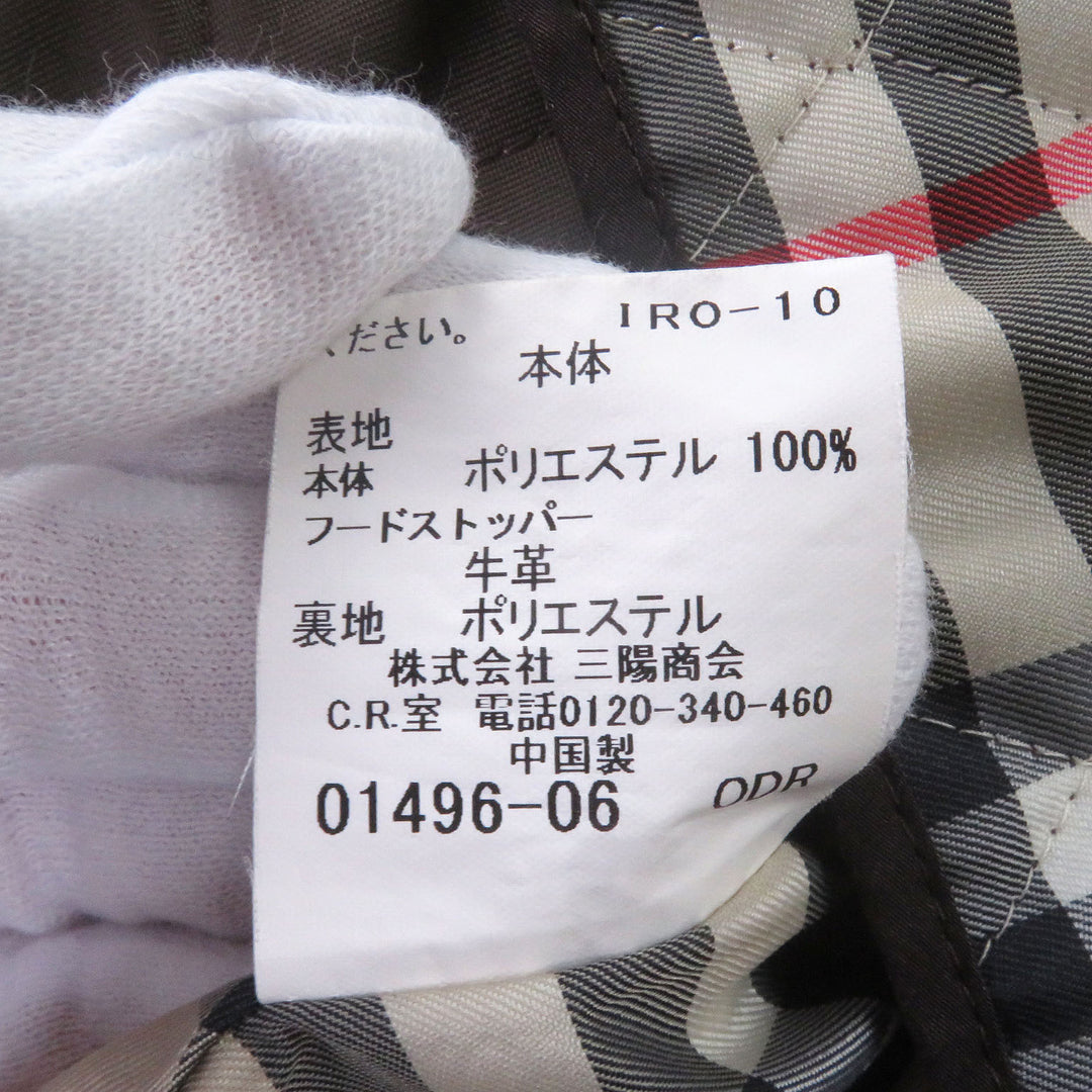 Great BURBERRY LONDON coat Nylon hooded jacket with Nova check