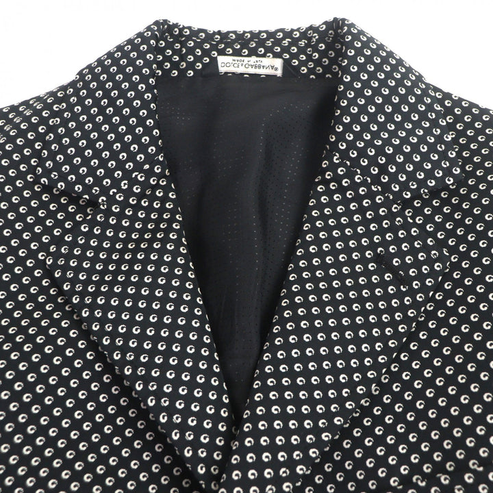 Great DOLCE&GABBANA tailored jacket black polyester mens 44