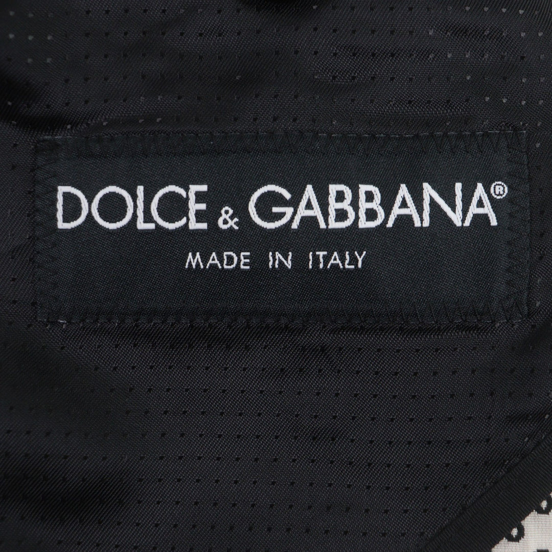 Great DOLCE&GABBANA tailored jacket black polyester mens 44