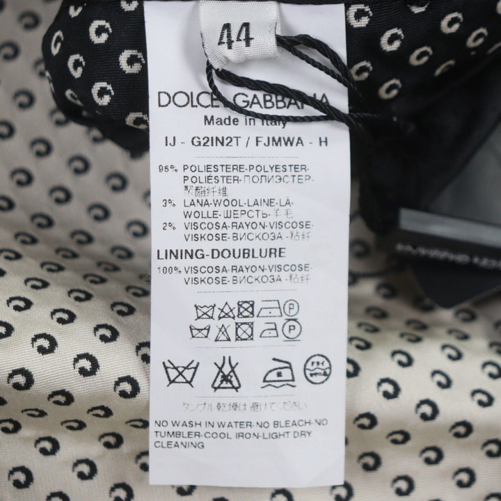 Great DOLCE&GABBANA tailored jacket black polyester mens 44
