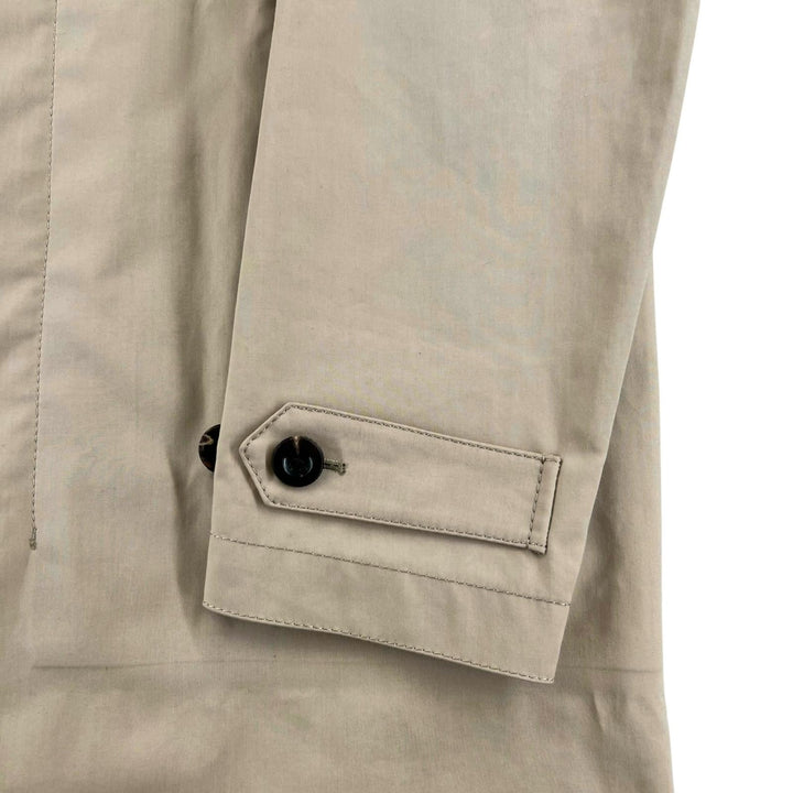 Pristine COACH coat Logo button, collar switch, lining logo beige cotton mens S
