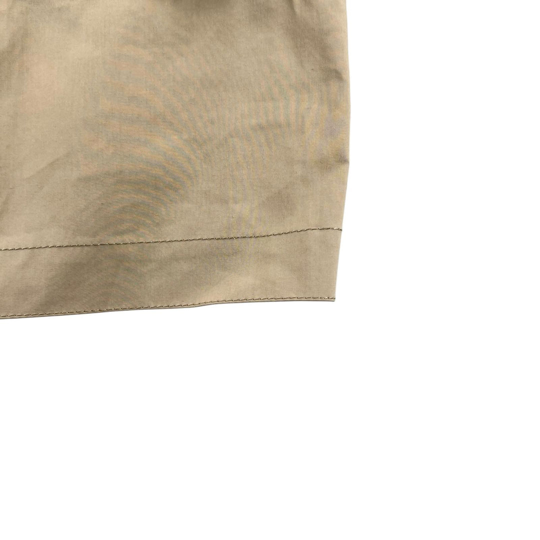 Pristine COACH coat Logo button, collar switch, lining logo beige cotton mens S