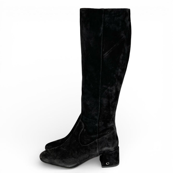 Pristine COACH Knee-high boots TONI SDE BOOT black Women 6.5 FG2912
