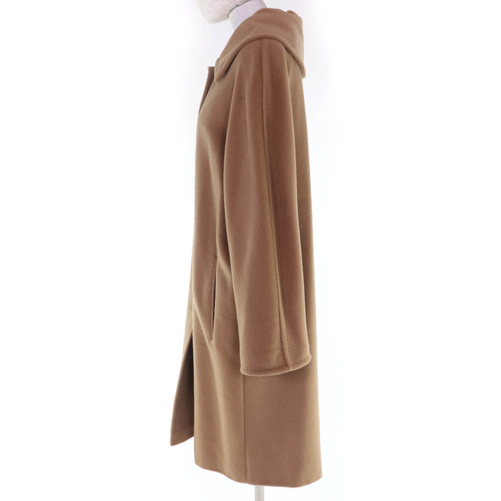 Excellent Max Mara coat Figurine tailoring Camel Virgin wool Women 40