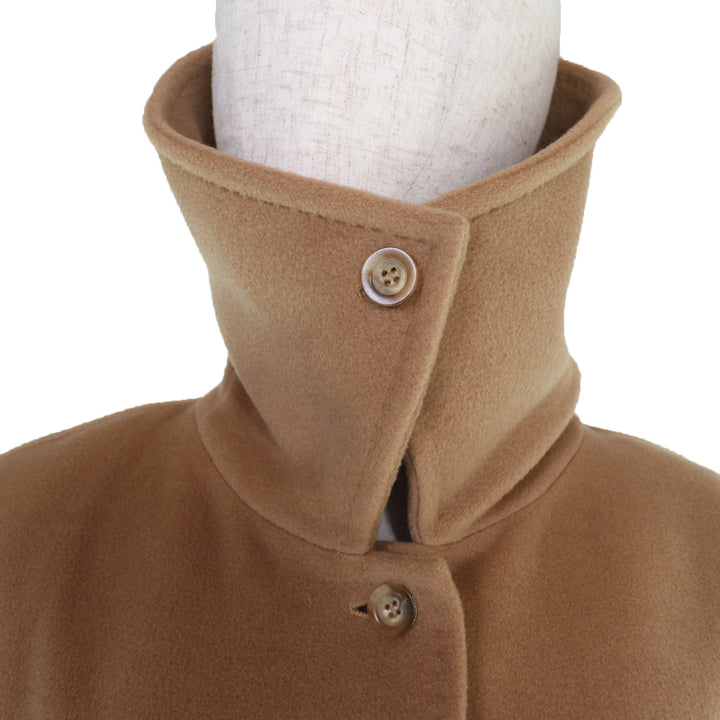 Excellent Max Mara coat Figurine tailoring Camel Virgin wool Women 40