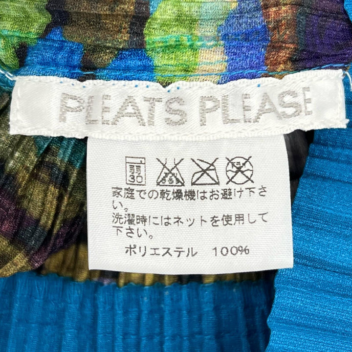 Excellent PLEATS PLEASE tops No sleeve multicolor polyester Women 3 PP53-JK651