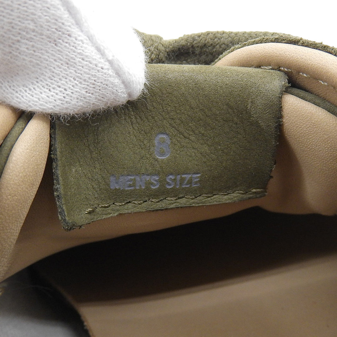 Pristine TOD’S Low cut sneakers Logo embossed lace-up khaki Nubuck mens 8