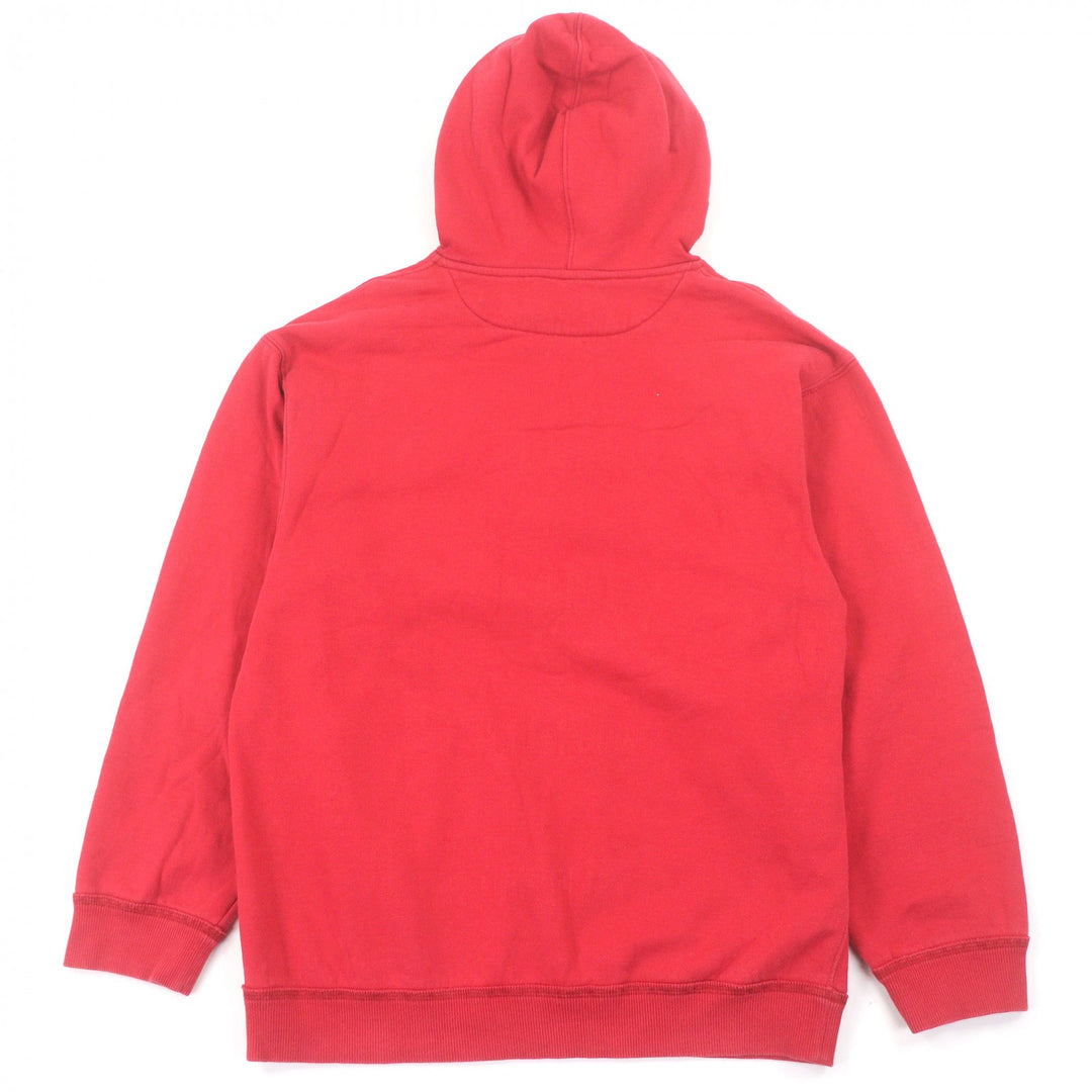 Discounted Very Good VALENTINO hoodie VLTN logo embossed pullover Red cotton mens XS