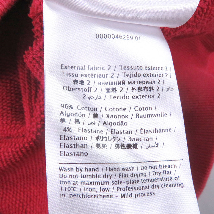 Discounted Very Good VALENTINO hoodie VLTN logo embossed pullover Red cotton mens XS