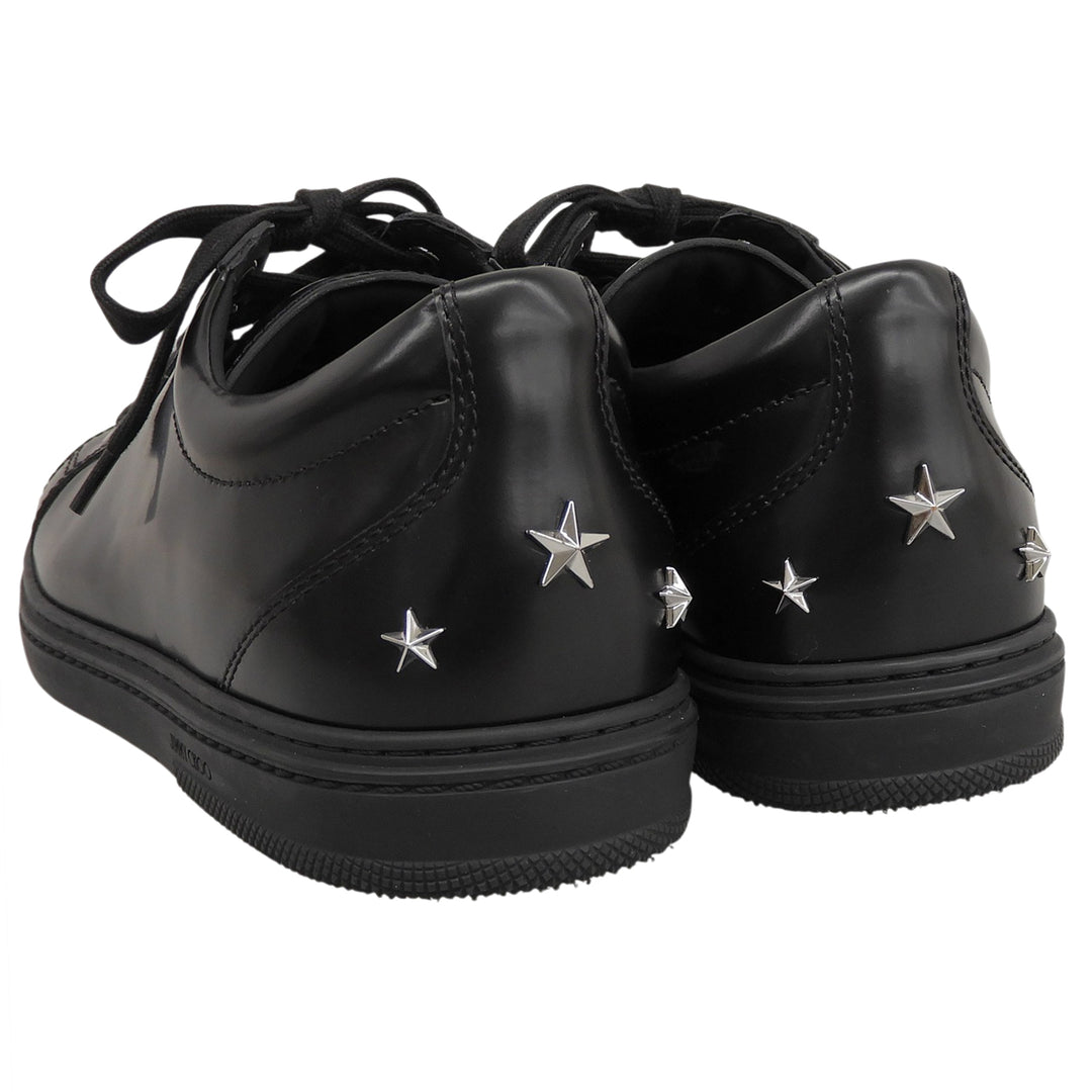 Great JIMMY CHOO sneakers Colt black leather mens 42