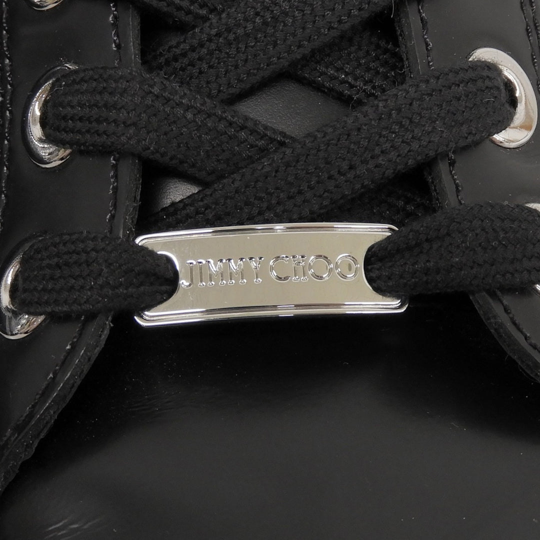 Great JIMMY CHOO sneakers Colt black leather mens 42